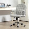 GlasFlength Task and Office Chairs Adjustable Office Chair Ergonomic Swivel Chair Computer Arm Chair for Long Sitting, Gray, 23.5"*23.8"*40.5" - 2 of 4