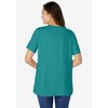 Woman Within Plus Size Eyelet Henley Tee - 3 of 4