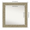 Amanti Art Luxe Non-Beveled Framed Bathroom Vanity Wall Mirror - 3 of 4