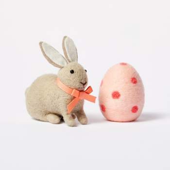 2pk Easter Mini Felt Characters Bunny & Egg - Spritz™