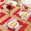 REGALWOVEN Love Hearts Placemats Set of 6, Happy Valentine's Day Dining Table Place Mats, Wedding Anniversary Holiday Decor - 2 of 4