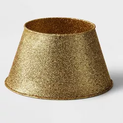 4.5" Metal Mini Christmas Tree Collar Gold Glitter - Wondershop™