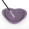 Unique Bargains Foldable Heart-shaped Makeup Sponge Brush Cleaner 1 Pc - 3 of 4