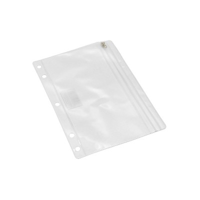 CLN CLI Zipper Vinyl Pouches Clear 12/Bundle (76370) CHL76370
