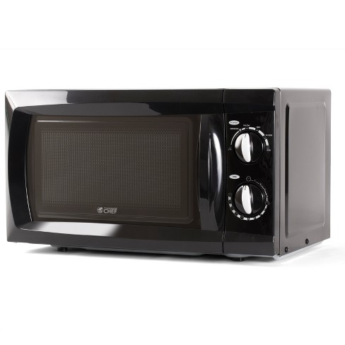  COMMERCIAL CHEF 0.6 Cubic Foot Microwave with 6 Power Levels, Small  Microwave with Grip Handle, 600W Countertop Microwave with 30 Minute Timer  and Mechanical Dial Controls, Black : Everything Else