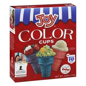 Joy Color Ice Cream Cups, 18 ct, 2.63 ozm Pack of 4 - 1 of 3