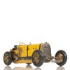 Old Modern Handicrafts Alfa Romeo P2 Racing Car Model – Handmade Iron Collectible in Yellow, 13” - 4 of 4
