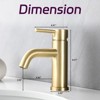PAGED Single Hole Bathroom Sink Faucet,Bathroom Faucets for Home Sinks - 3 of 4