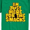 Boys' - Instant Message - I'm Just Here For The Snacks Short Sleeve Graphic T-Shirt - 2 of 4