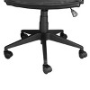 Elama High Back Adjustable Faux Leather Office Chair in Gray and Black - 3 of 4