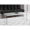 NicBex 44 Inch Rectangle Coffee Table with Tempered Glass Legs for Living Room,Dining Room,Bedroom - 2 of 4