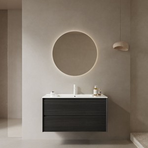 NicBex Floating Bathroom Vanity with Sink,Bathroom Sink Vanity with 2 Drawers,Bathroom Sink Cabinet without Drain and Faucet,Pre-assemble - 1 of 4