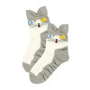 Wrapables Novelty Animal Print Crew Socks (Set of 5), Oh My Kitty - 4 of 4