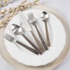 Saro Lifestyle Artisanal Wood Inlay Flatware (Set of 5), Brown - 2 of 2
