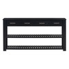 Stylish Entryway Console Table with 4 Drawers and 2 Shelves Suitable for Entryways Living Rooms. - 3 of 3