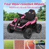 24V Kids Electric Ride-On Car with Parent Control, 4x4 200W ATV for Ages 3+, Adjustable 16" Seat, 4 Shock Absorbers, Music, Durable Wheels - 4 of 4