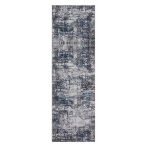Abstract Modern Washable Rug Non-Slip Low Pile Rug for Hallway/Living Room Soft Carpets Stain Resistant Floor Mat - 1 of 4