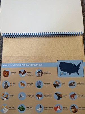 National Parks Reusable Stickers – Park Animals (5 Scenes, 121 Stickers)