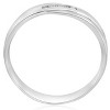 Pompeii3 Mens Princess Cut Diamond Wedding Ring White Gold High Polished Channel Set - 3 of 4