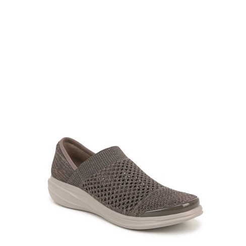Bzees For Lifestride Womens Charlie Slip on Sneakers Morel Brown Fabric 7.5 M Target
