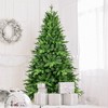 Whisen 5FT Pre-Lit Artificial Pine Christmas Tree with LED Lights, Hinged Branches and Metal Stand - Green - 3 of 4