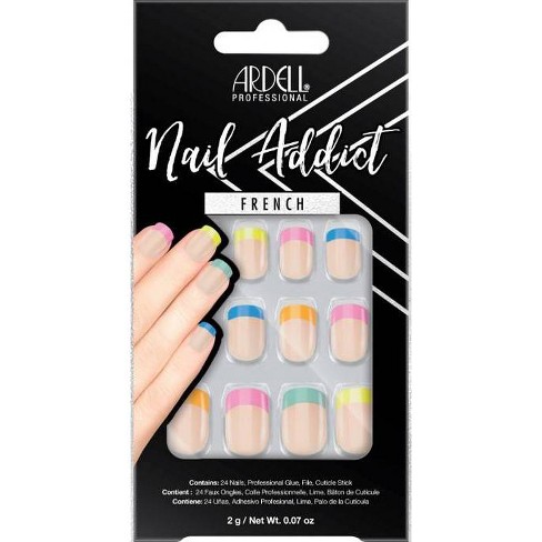 Rainbow French Tip Press-On Nails
