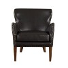 Okak Fine Accent Chair with Comfy Back Upholstery Cushion Faux Leather Slope Armchair for Living Room Waiting Room Reading Spaces - 4 of 4