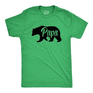Mens Papa Bear Funny Shirts for Dads Gift Idea Humor Novelty Tees Family T shirt - Crazy Dog Men's T Shirt - 1 of 4