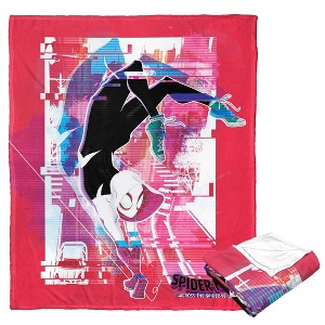Marvel Spider-Man Across The Spiderverse Gwen Swing Silk Touch Throw Blanket 50x60 Inches - 1 of 4