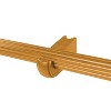 1-3/8 Wood Rod Pole Lumi Home Furnishings M&M Single Curtain Rod Bracket 2ct Heritage Oak - 3 of 4
