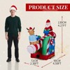 Karl Home 4.7 FT Lighted Motorized Seesaw with Santa and Reindeer Christmas Inflatable Decoration - 4 of 4