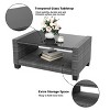 Whizmax Outdoor Patio Furniture Sets,PE Wicker Rattan Sectional Furniture Couch Set with Glass Coffee Table for Backyard, Deck, Poolside - 4 of 4