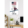 Trends International Team USA x Peanuts – Snoopy Winter Ski Jump Framed Wall Poster Prints - 2 of 4