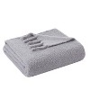 VCNY 50"x60" Solstice Chenille Fringe Throw Blanket: Hypoallergenic, Machine Washable, Farmhouse Style - 2 of 4