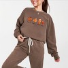 Simply Sage Market Fall Favorites Lightweight Garment Dyed Sweatshirt - L - Espresso - 2 of 4
