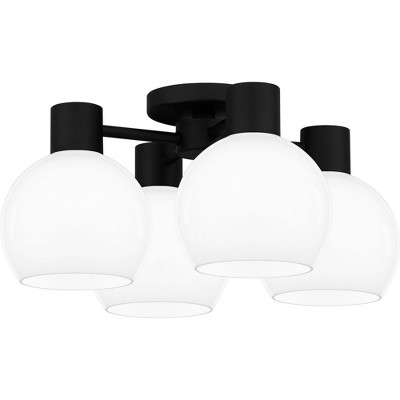 Quoizel Lighting 4 - Light Semi-Flush Mount in  Matte Black