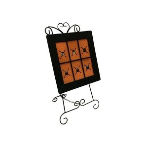 Gardener’s Select Metal Easel Stand with Planter – Indoor or Outdoor Use, Black, 25" - 1 of 1