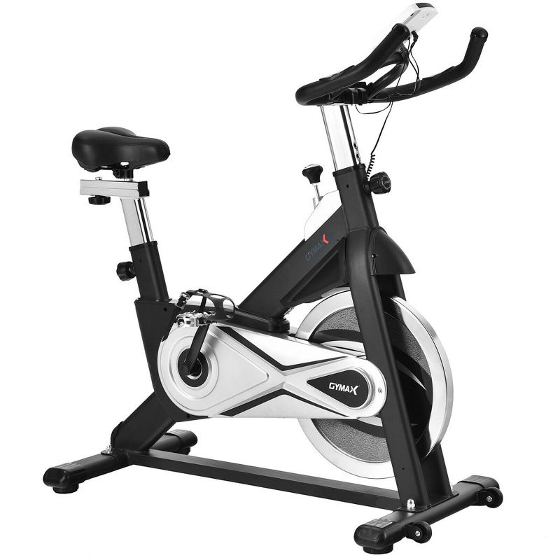 Costway Stationary Exercise Bike Fitness Cycling Bike W/40 Lbs Flywheel Home Gym Cardio, 1 of 11