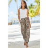 Women's Patterned Tie Waist Jogger Pants - LASCANA - 2 of 4
