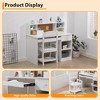 Study Desk and Chair Set, Learning Desk for Kids - Features Bulletin Board, Keyboard Drawer, Open Shelves and Storage Space- Perfect for Children 3-8 - 2 of 4