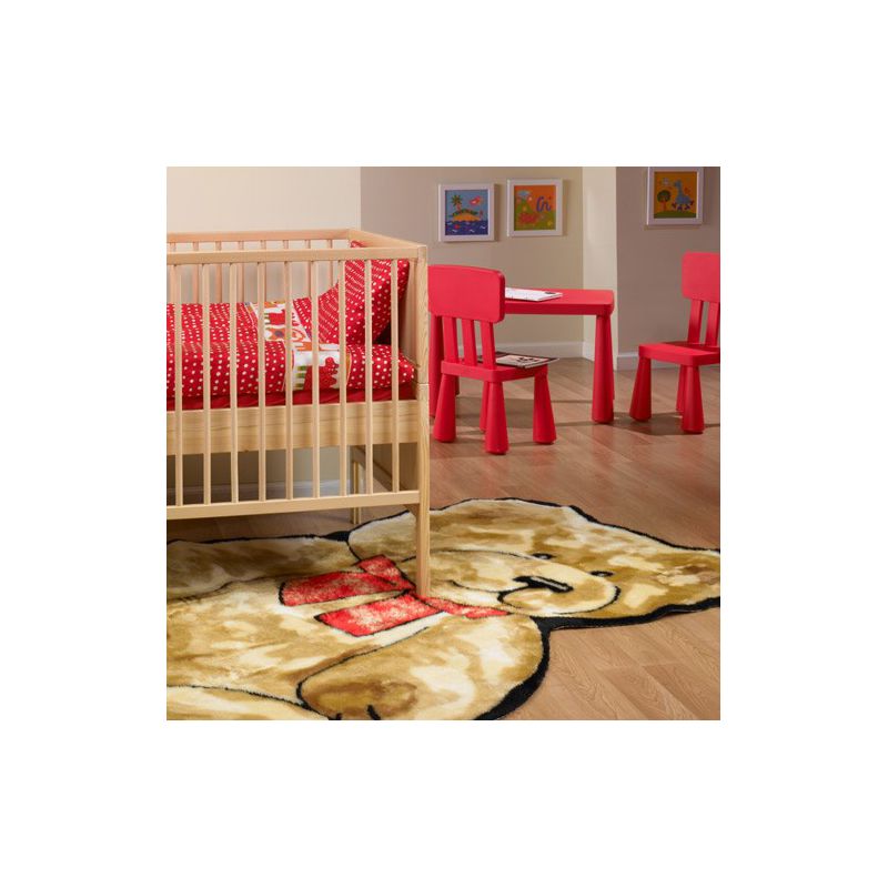 Walk on Me Faux Fur Super Soft Kids Teddy Bear Rug Tufted With Non-slip Backing Area Rug, 2 of 5