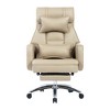 PDTEND High Back Swivel PU Leather Ergonomic Office Chair with Lumbar Support and Headrest (155° Recline) - 4 of 4