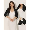 INSPIRE CHIC Women's Elegant Evening Wedding Lapel Collar Bolero Shrugs - 2 of 4