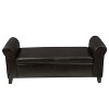 Sapphtopaz Modern Storage Ottoman Bedside Bench with Armrests and Button-Tufted Stitching Upholstered Foot Stool for Bedroom, Entryway - 3 of 4