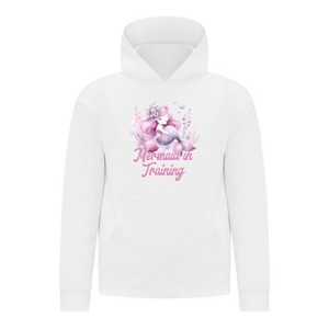 Everyday Kids Mermaid Collection Mermaid in Training Girls Pullover Hoodie – Cute Mermaid Graphic Sweatshirt - 1 of 4