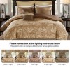 8Pcs BIAB Faux Silk Paisley Jacquard Comforter Set, Luxury Palace Style Bedding Set with Matching Shams and Pillows - 4 of 4
