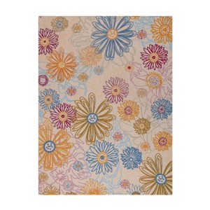 36"x48" Keukenhof 1/4" Rug'D Chair Floor Mat Cream - Anji Mountain: Indoor Polyester Felt-Backed, Spot Clean - 1 of 4