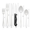 REGALWOVEN Stainless Steel Durable Rust-Proof Corrosion Resistant Flatware Set 24 Pcs - 2 of 4