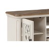 Acme Furniture 64" Florian Tv Stand and Console Oak and Antique White Finish: Entertainment Center with Storage, No Assembly Required - 4 of 4