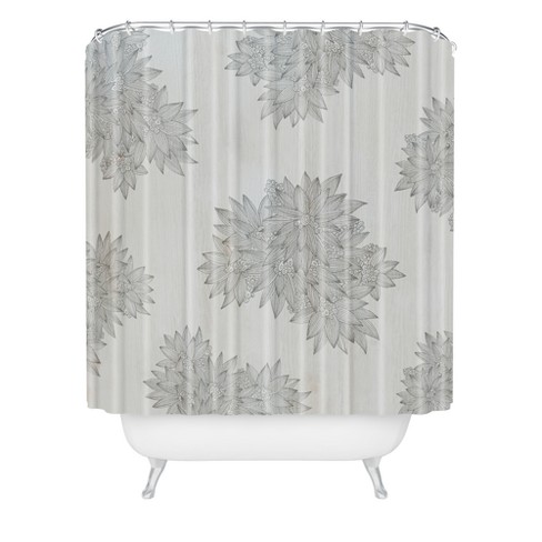 Iveta Abolina Beach Day Gray Shower Curtain Gray Deny Designs